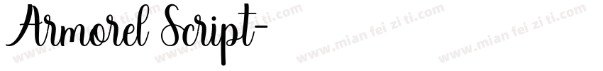 Armorel Script字体转换